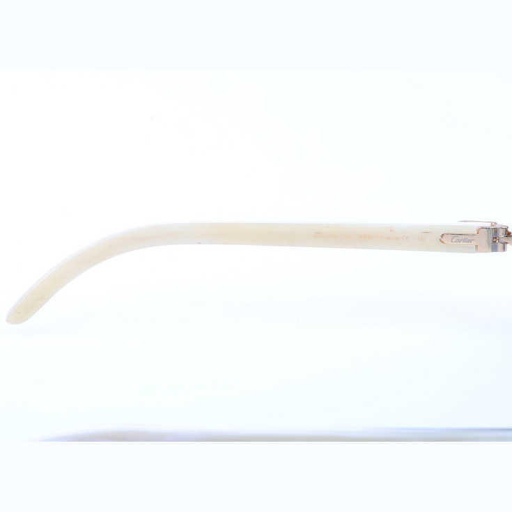 Cartier CT_3524012 White Buffalo Sunglasses In Gold Gradient Blue - DopestKickz