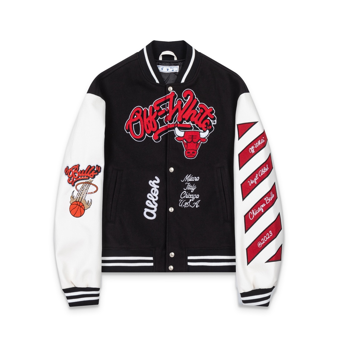 Off-White™ c/o Chicago Bulls Black Varsity - DopestKickz