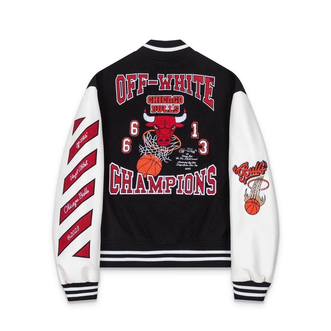 Off-White™ c/o Chicago Bulls Black Varsity - DopestKickz