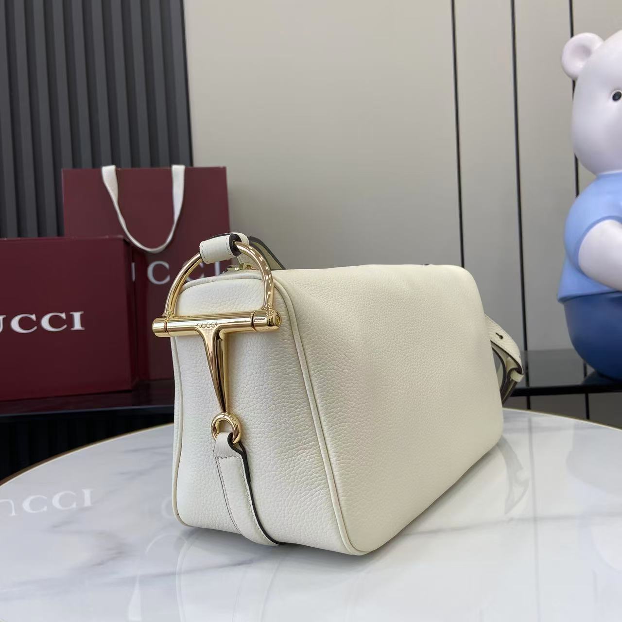 Gucci Half Horsebit Medium Shoulder Bag - DopestKickz