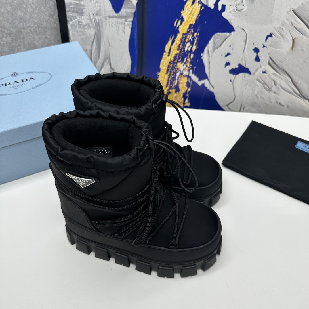 Prada Nylon Gabardine Après-ski Boots - DopestKickz