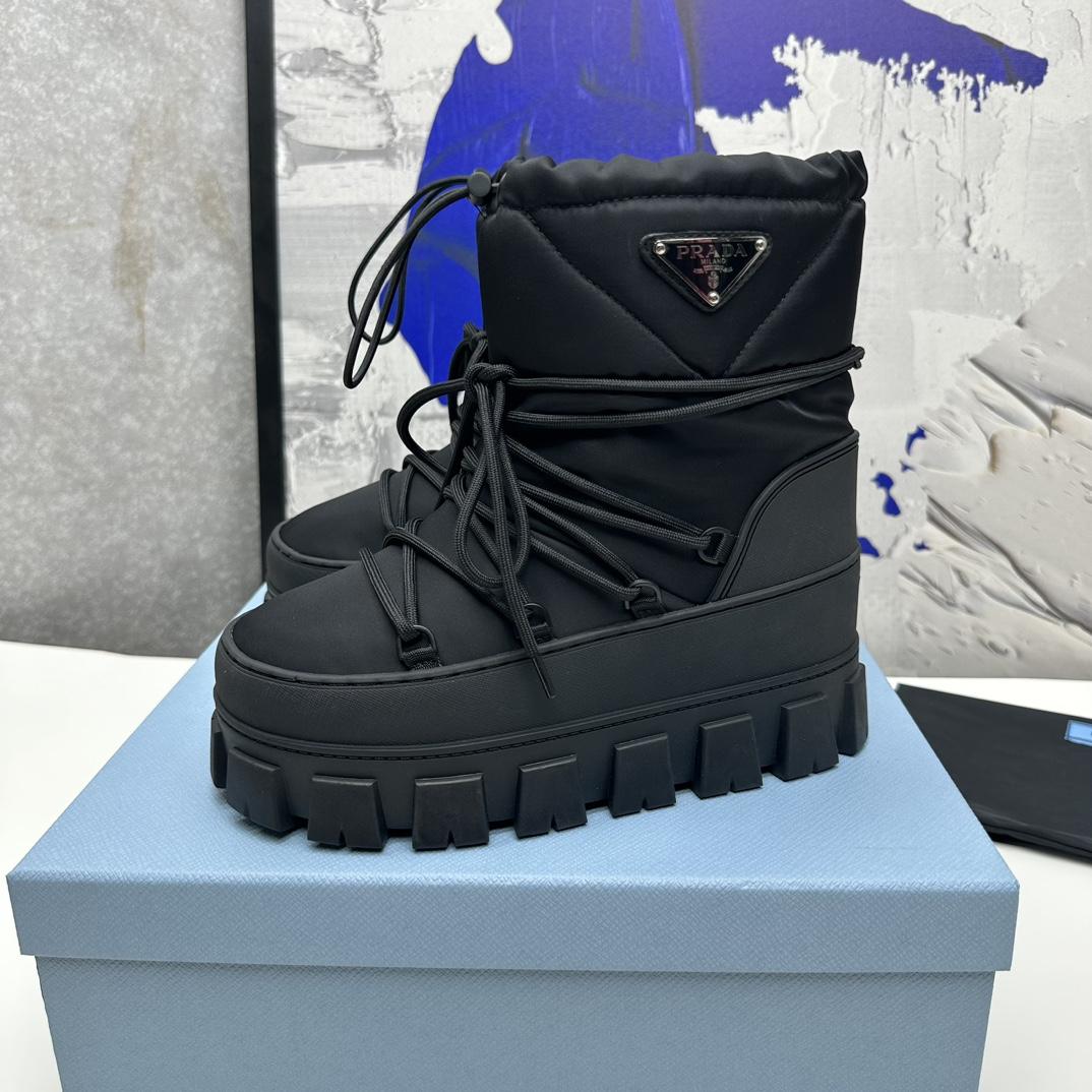 Prada Nylon Gabardine Après-ski Boots - DopestKickz