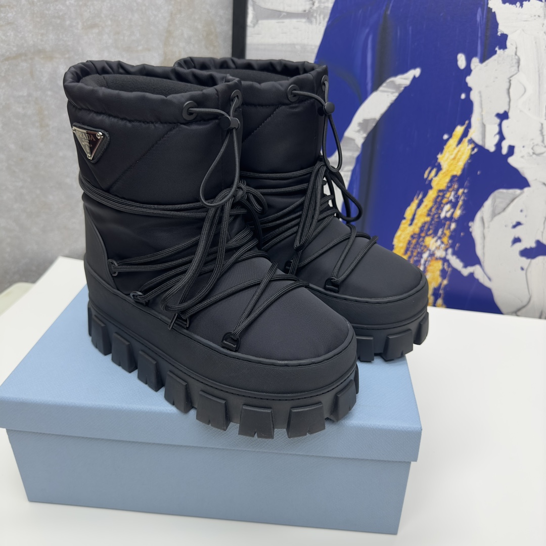 Prada Nylon Gabardine Après-ski Boots - DopestKickz