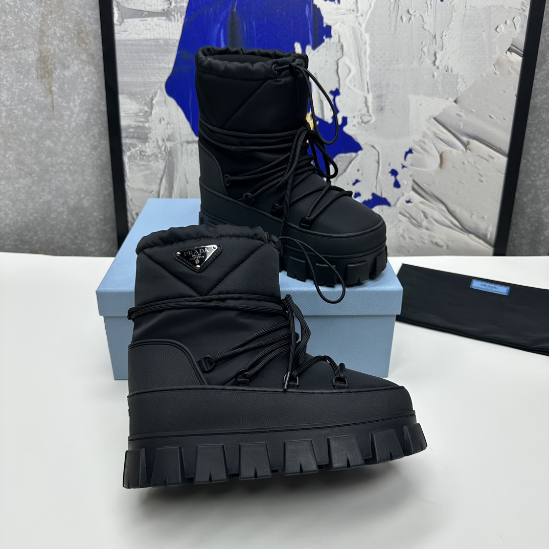Prada Nylon Gabardine Après-ski Boots - DopestKickz