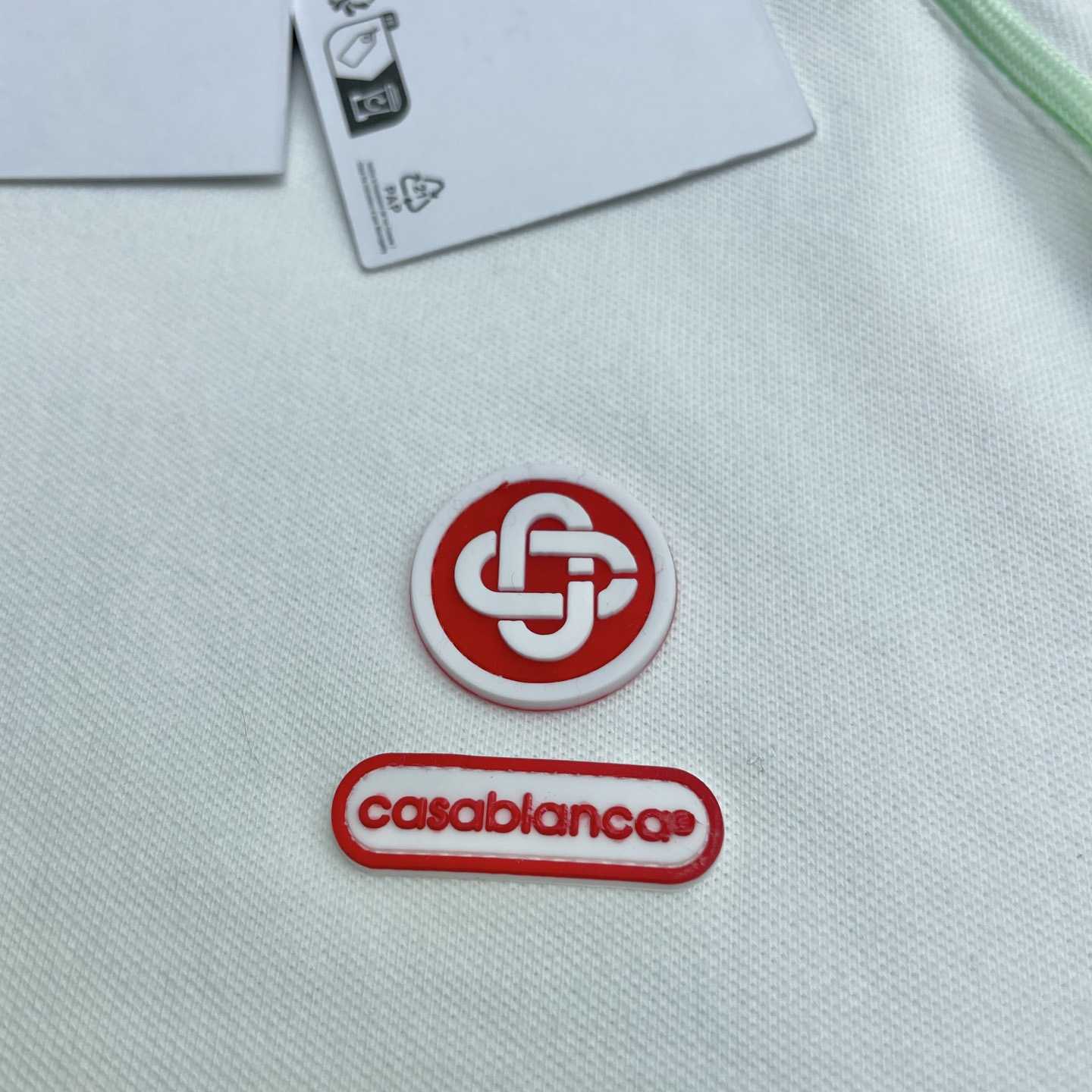 Casablanca Chenille Collar Raglan Polo Shirt   c1106 - DopestKickz