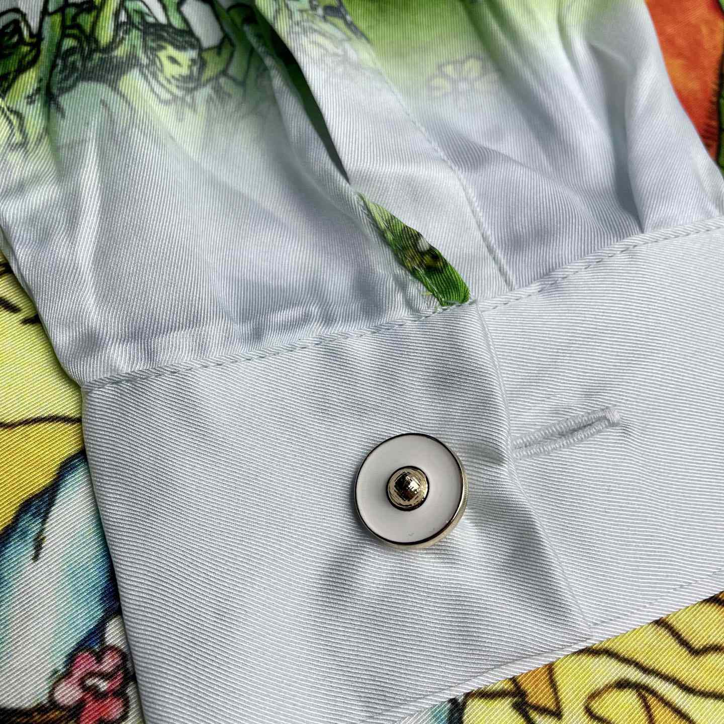 Casablanca La Musique Long Sleeve Silk Shirt   CA3550 - DopestKickz