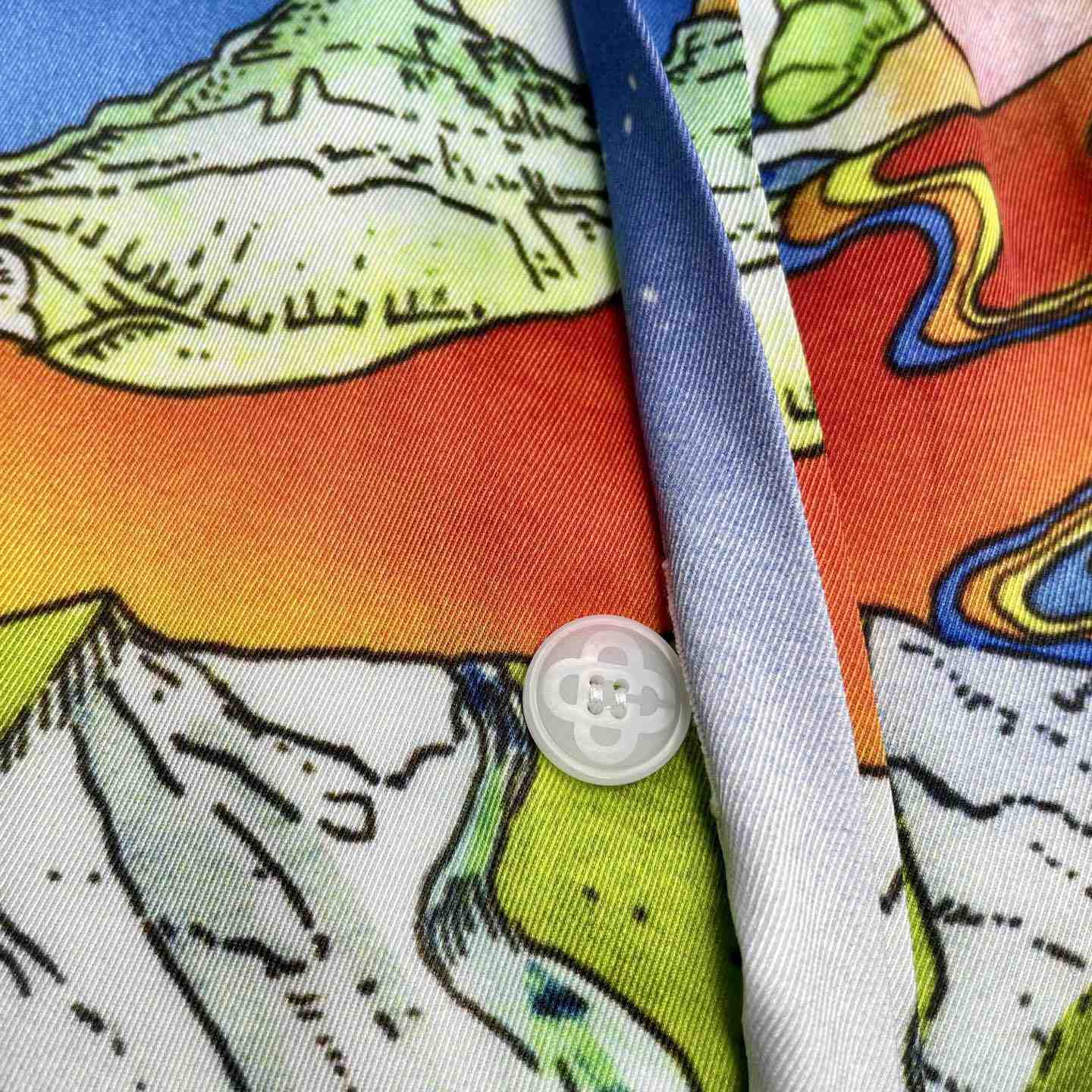 Casablanca La Musique Long Sleeve Silk Shirt   CA3550 - DopestKickz