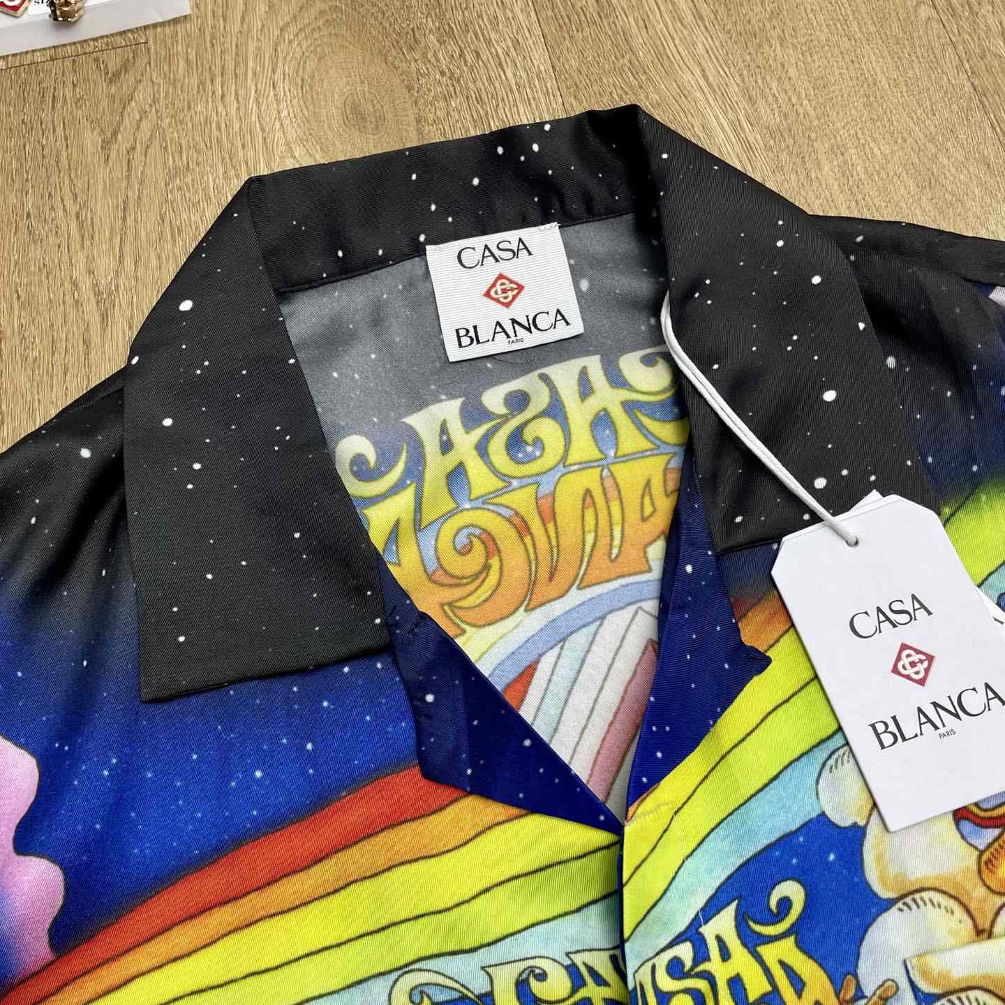 Casablanca La Musique Long Sleeve Silk Shirt   CA3550 - DopestKickz