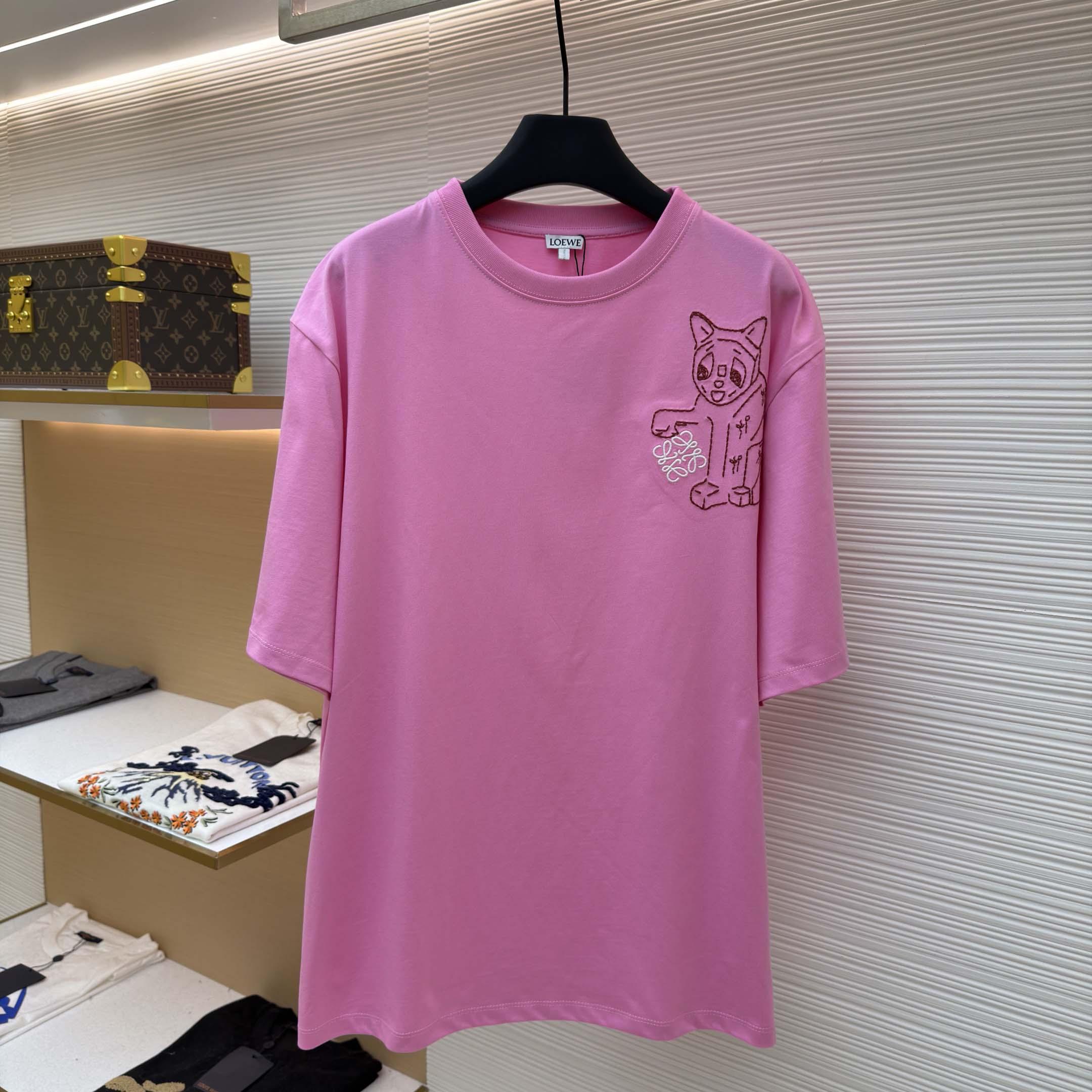 Loewe Loose fit T-shirt In Cotton - DopestKickz