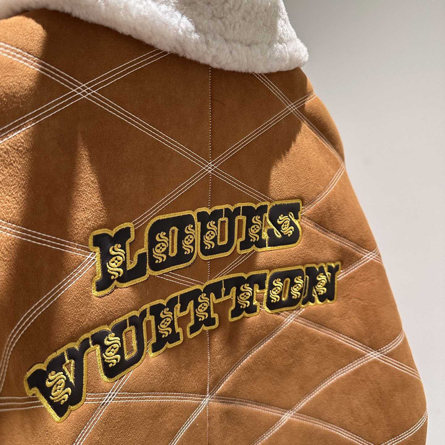Louis Vuitton Embroidered Shearling Workwear Blouson   1AFXIP - DopestKickz