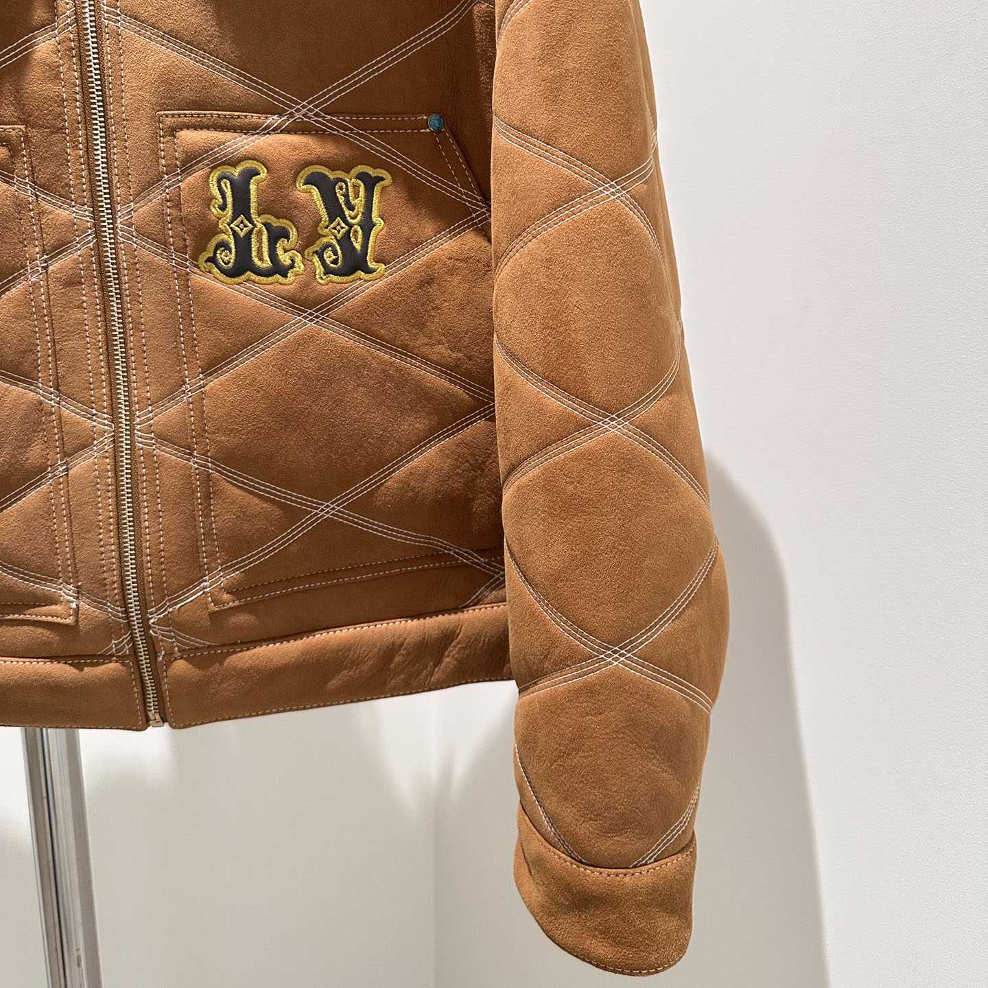 Louis Vuitton Embroidered Shearling Workwear Blouson   1AFXIP - DopestKickz
