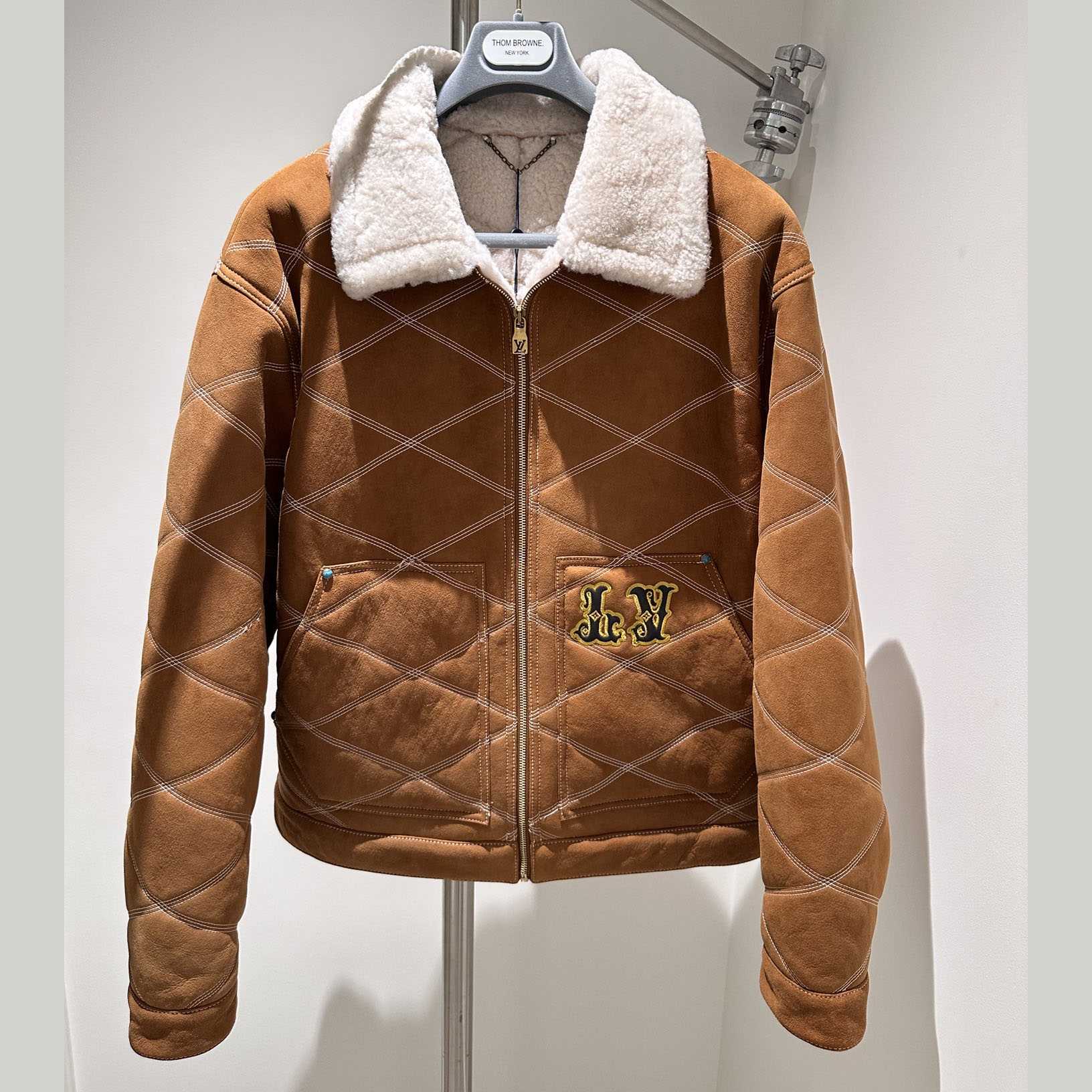 Louis Vuitton Embroidered Shearling Workwear Blouson   1AFXIP - DopestKickz