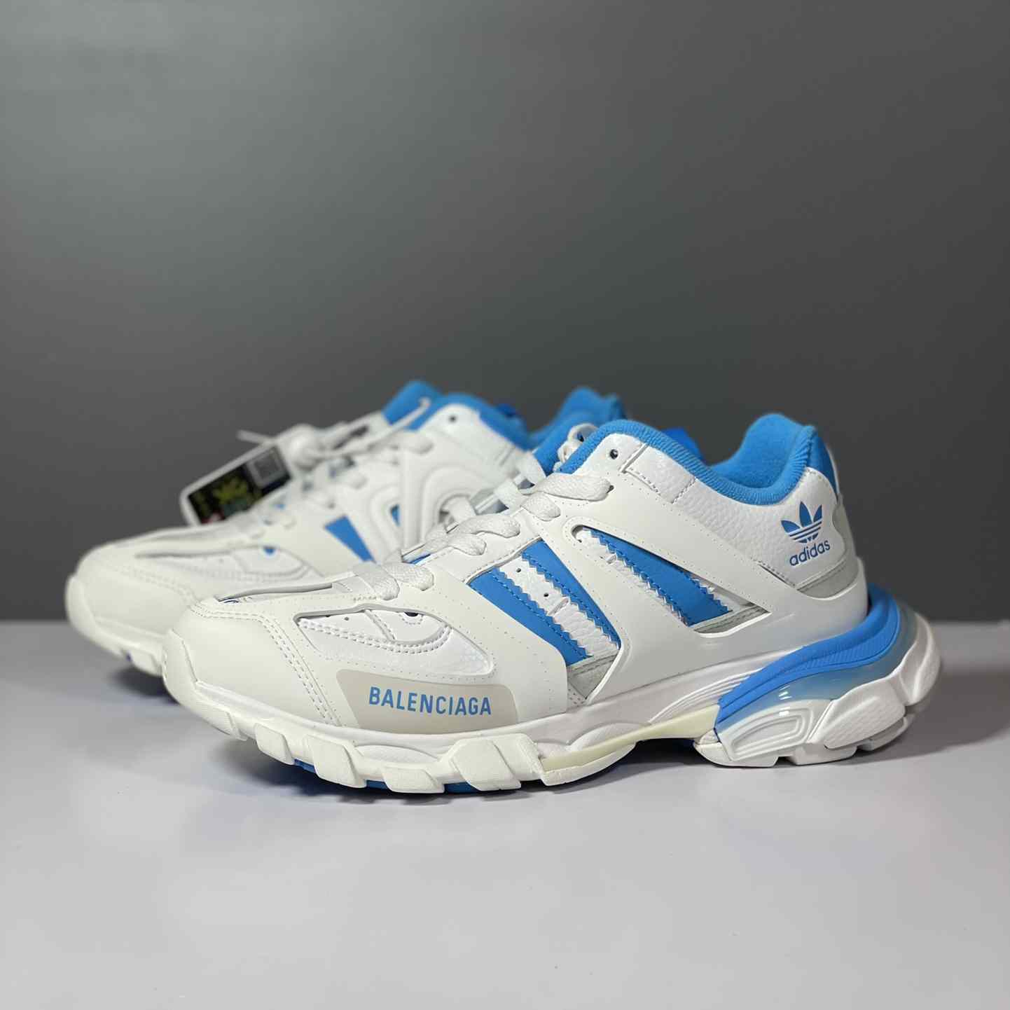 Balenciaga Track Forum x adidas White Blue - DopestKickz