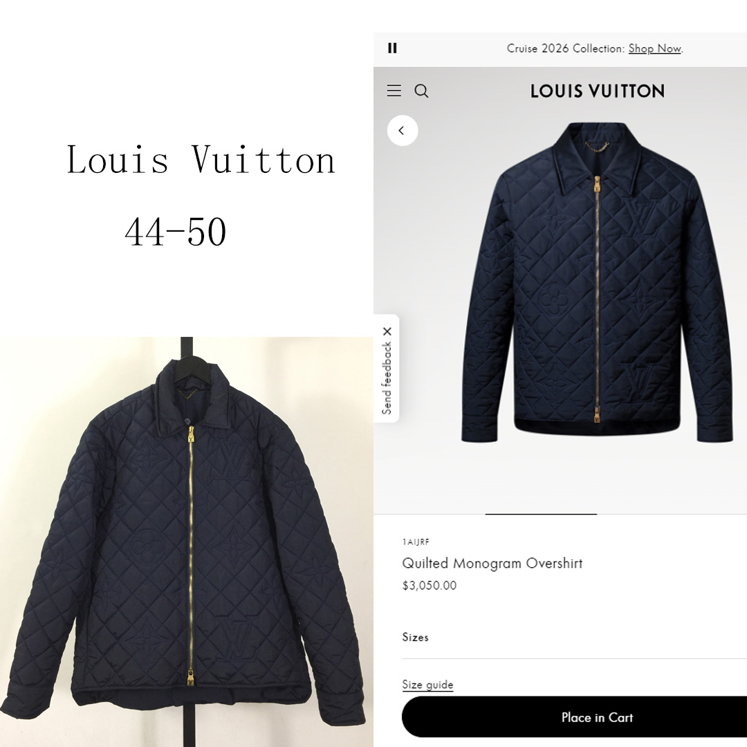 Louis Vuitton Quilted Monogram Overshirt    1AIJRF - DopestKickz
