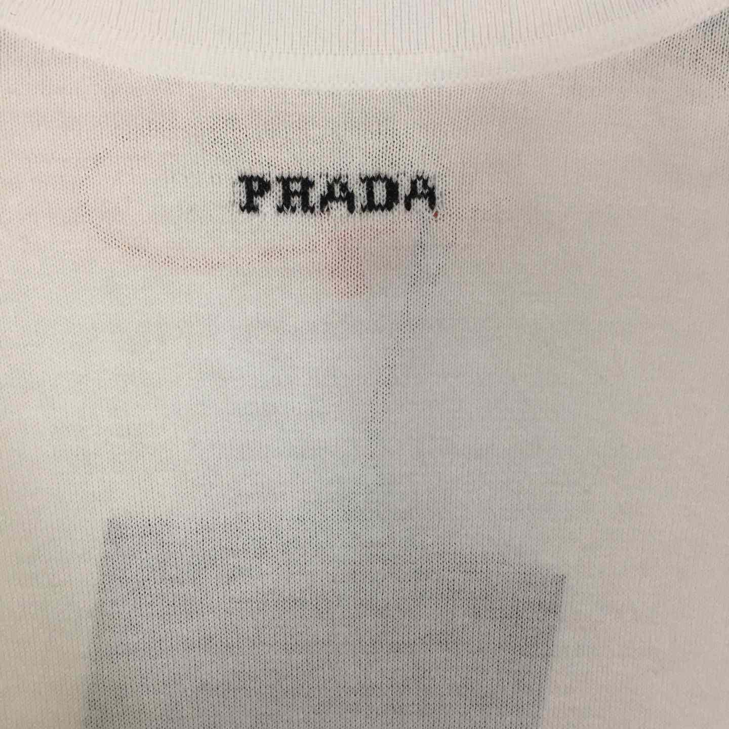Prada White Wool Turtleneck - DopestKickz