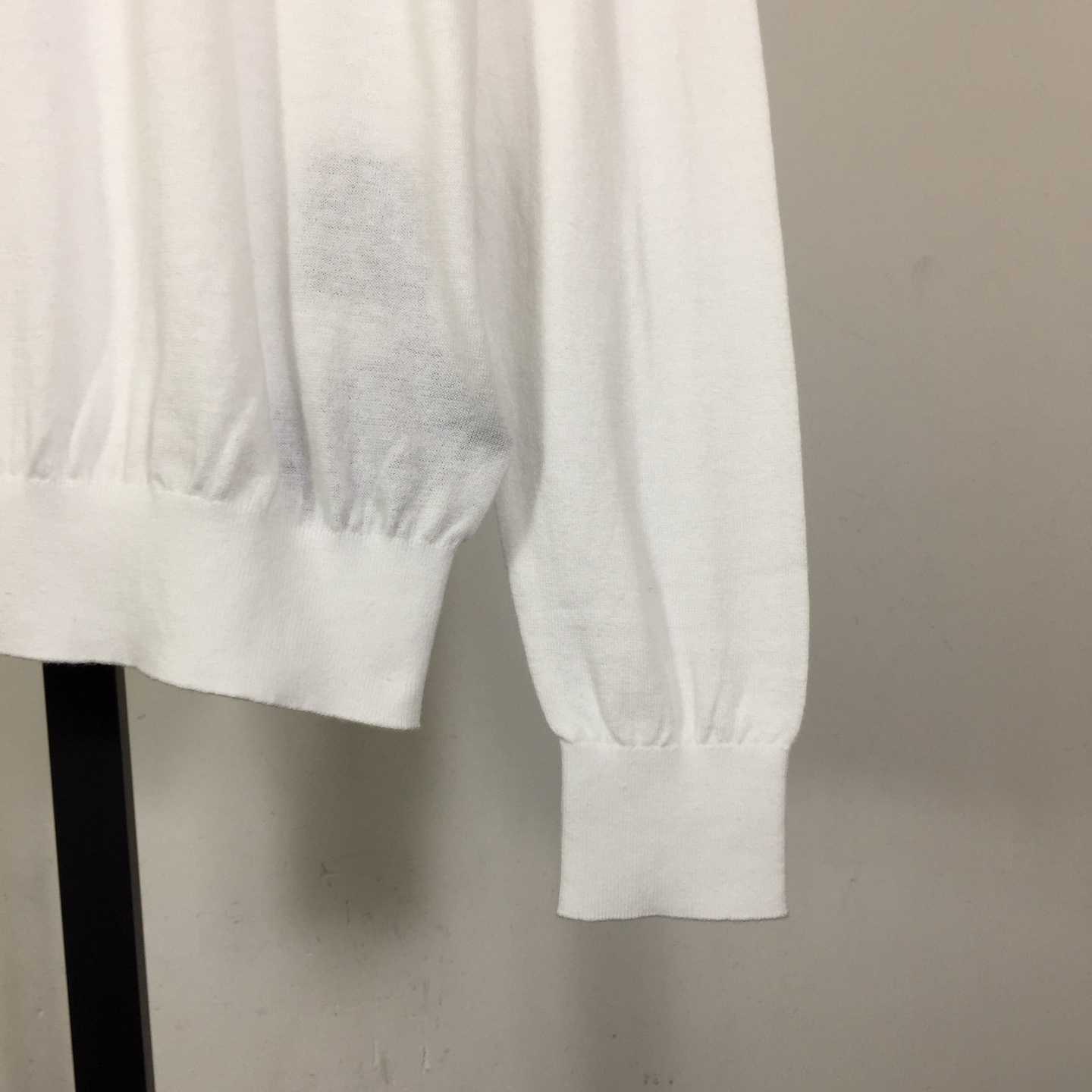 Prada White Wool Turtleneck - DopestKickz