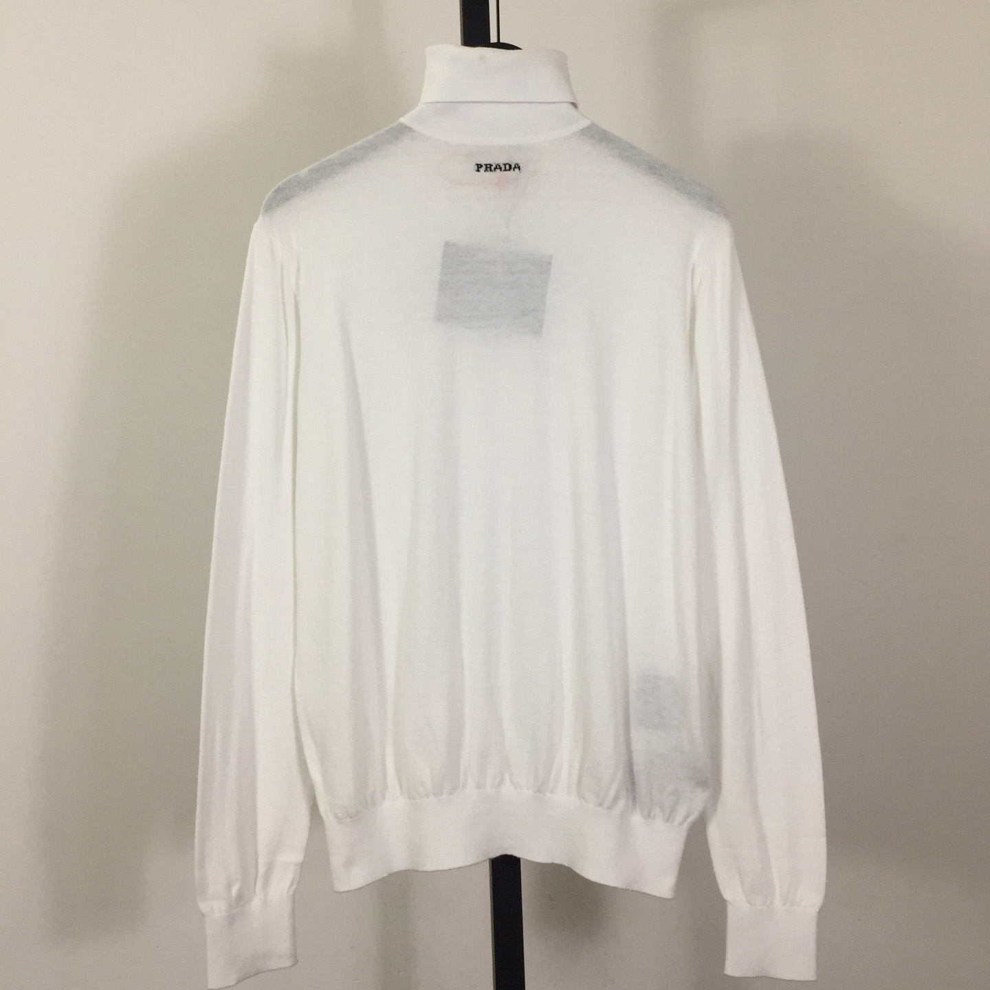 Prada White Wool Turtleneck - DopestKickz