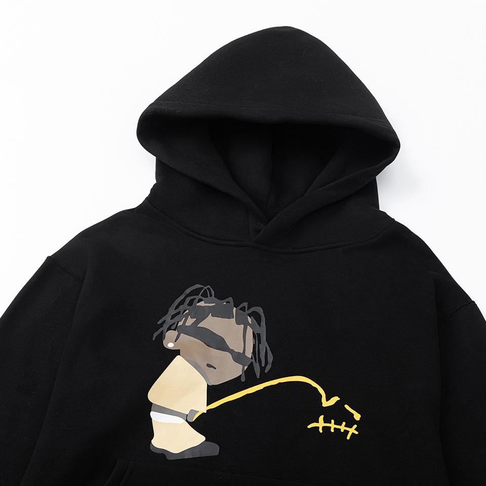 Travis Scott Cactus Jack x CPFM Rodeo Track 8 Hoodie In Black - DopestKickz