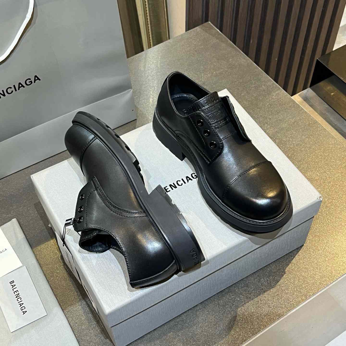 Balenciaga Truck Derby in black soft bullskin - DopestKickz