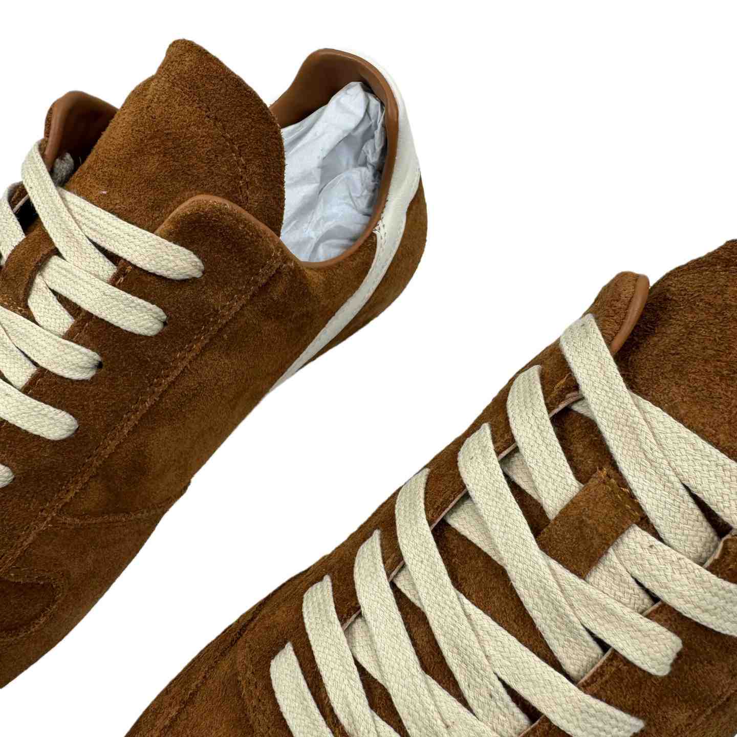 Rick Owens Minimal Sneak Suede Leather Panel Sneakers - DopestKickz