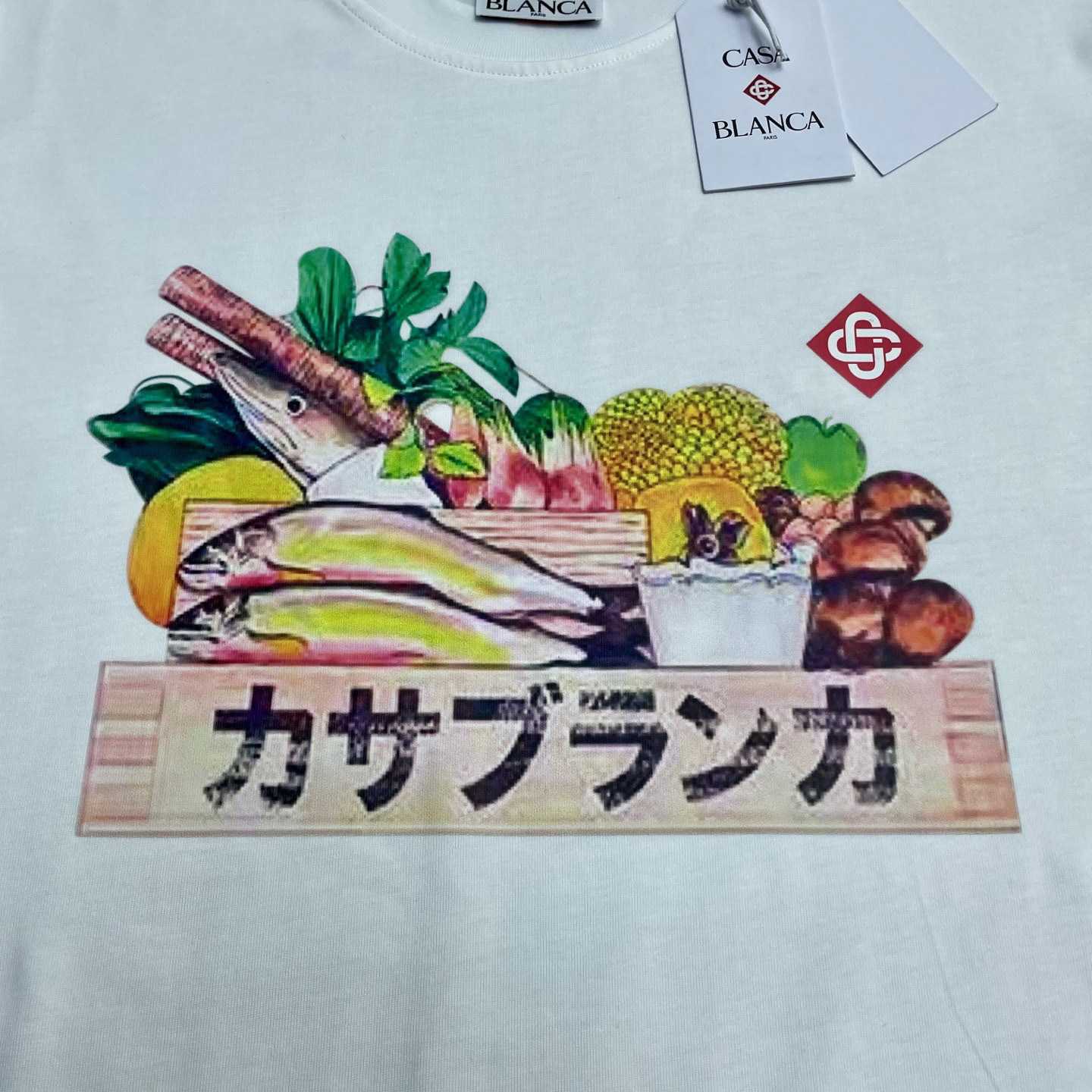 Casablanca Graphic-print Cotton T-shirt    C1100 - DopestKickz