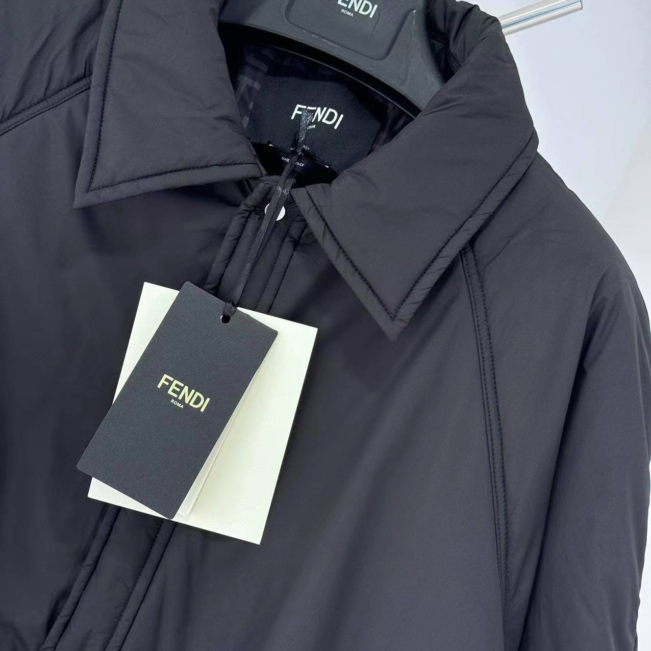 Fendi Black Gabardine Jacket - DopestKickz