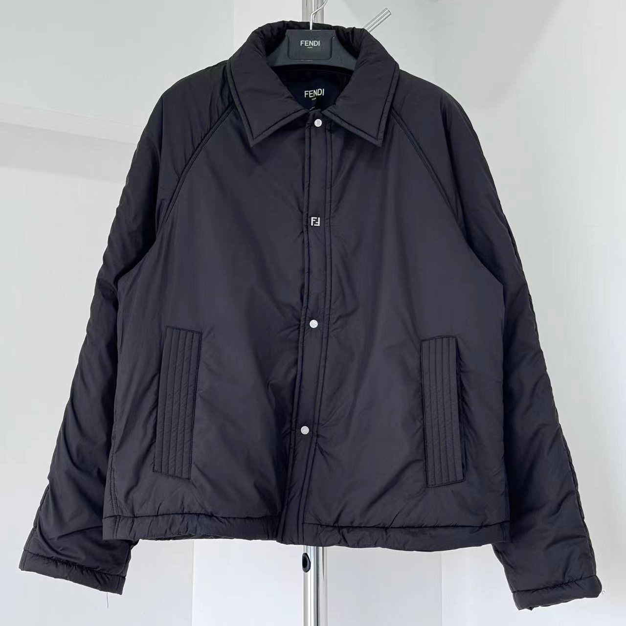 Fendi Black Gabardine Jacket - DopestKickz