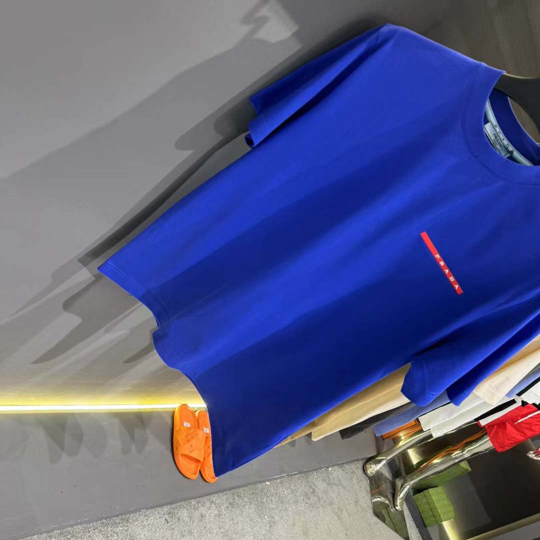 Prada Logo Cotton Tee - DopestKickz