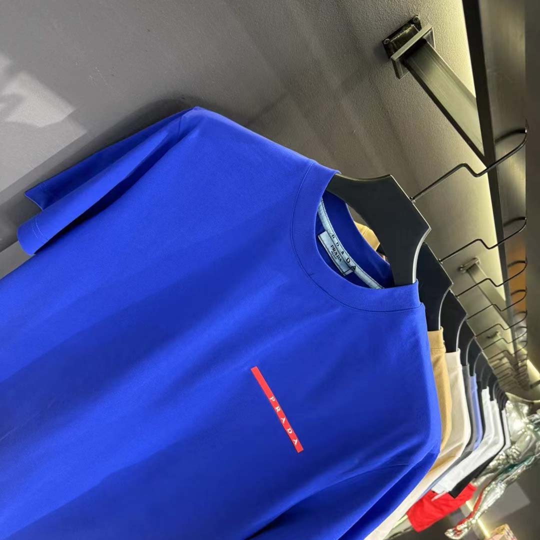 Prada Logo Cotton Tee - DopestKickz