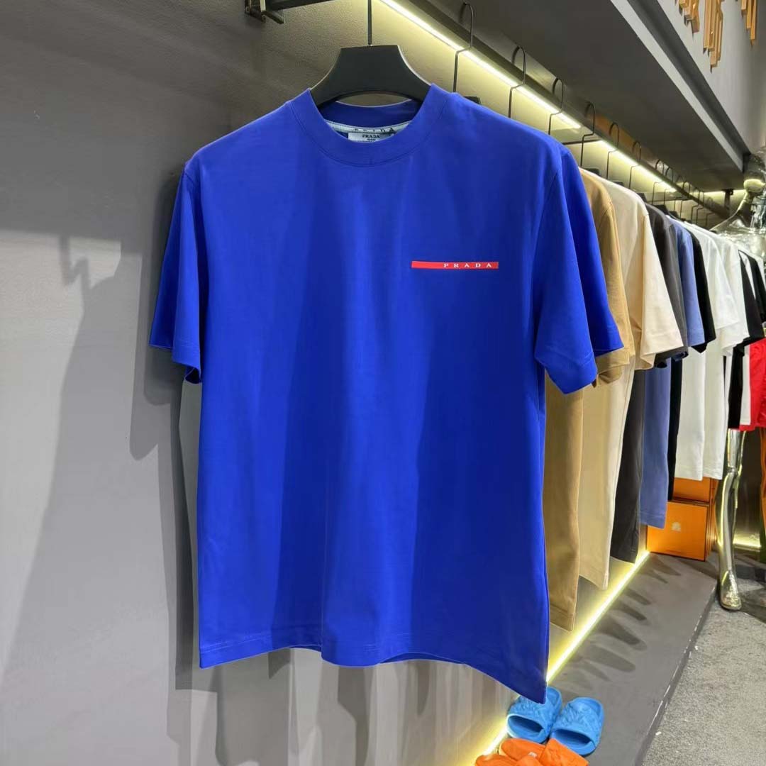 Prada Logo Cotton Tee - DopestKickz