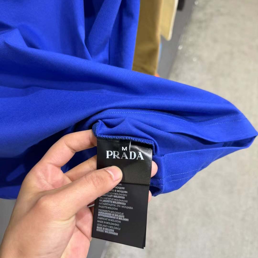 Prada Logo Cotton Tee - DopestKickz