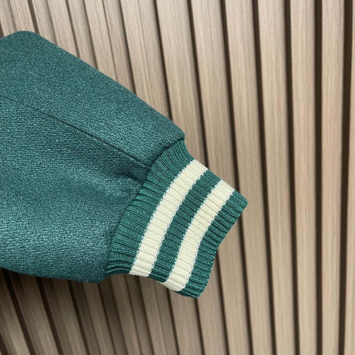 Celine Triomphe Teddy Jacket In Textured Wool - DopestKickz