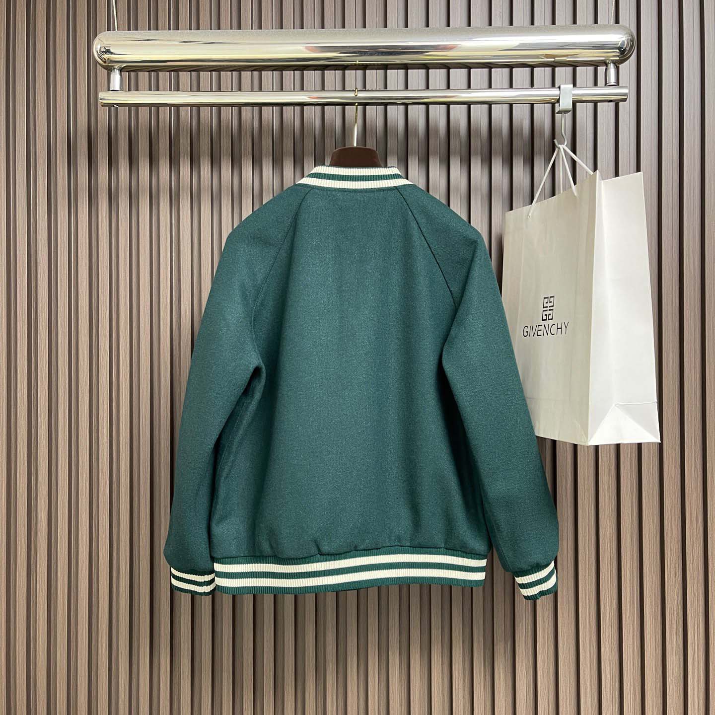 Celine Triomphe Teddy Jacket In Textured Wool - DopestKickz