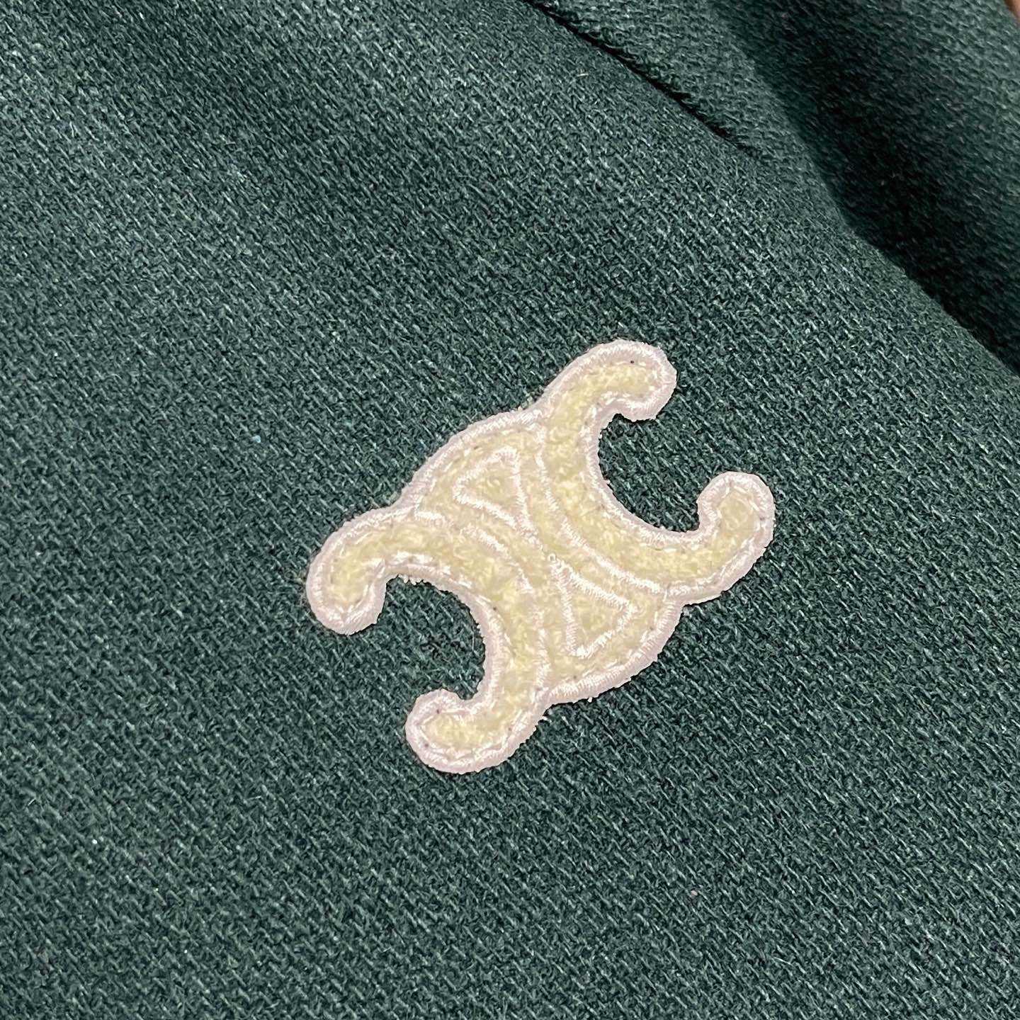 Celine Triomphe Teddy Jacket In Textured Wool - DopestKickz