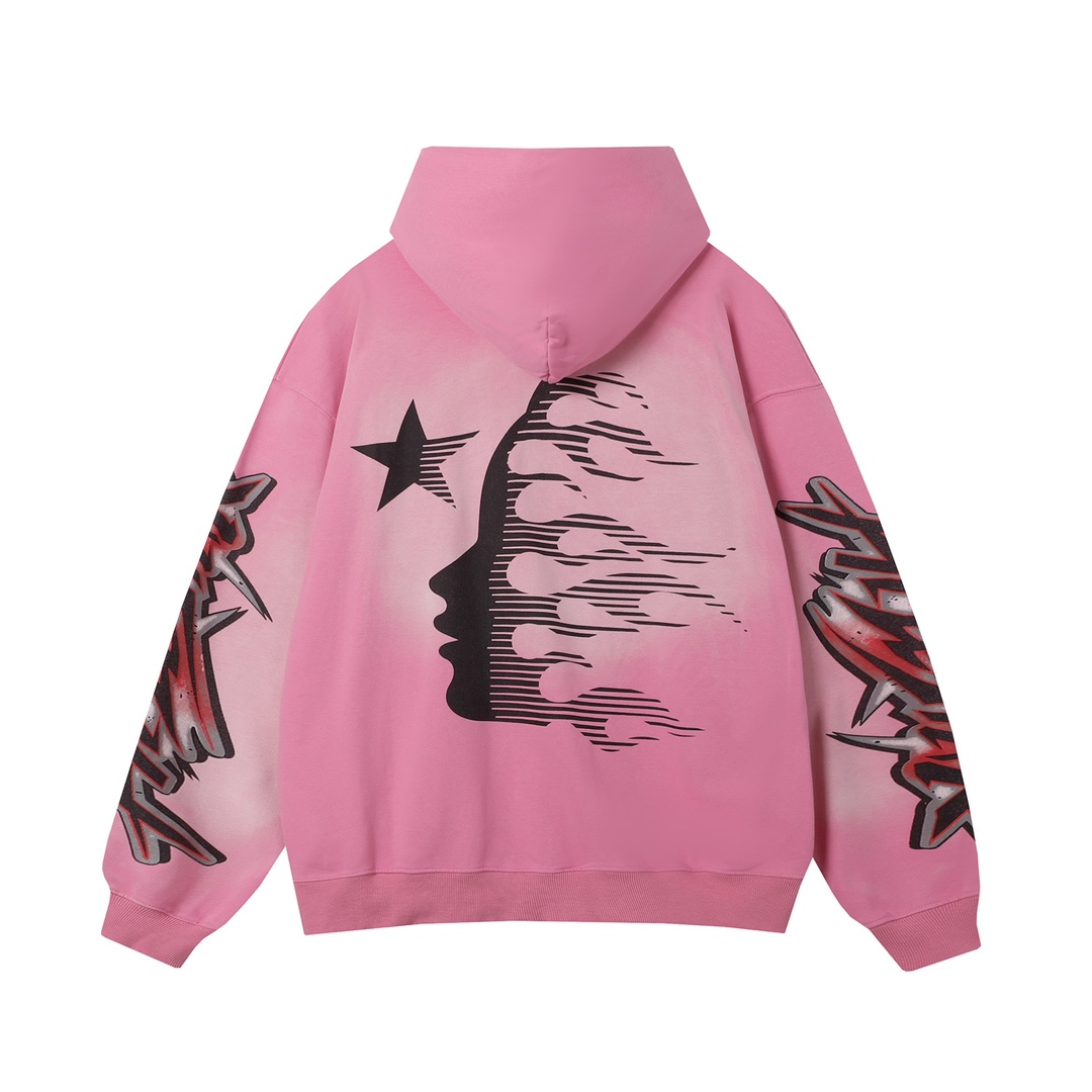 Hellstar Brainwashed Without Brain Hoodie 'Pink' - DopestKickz