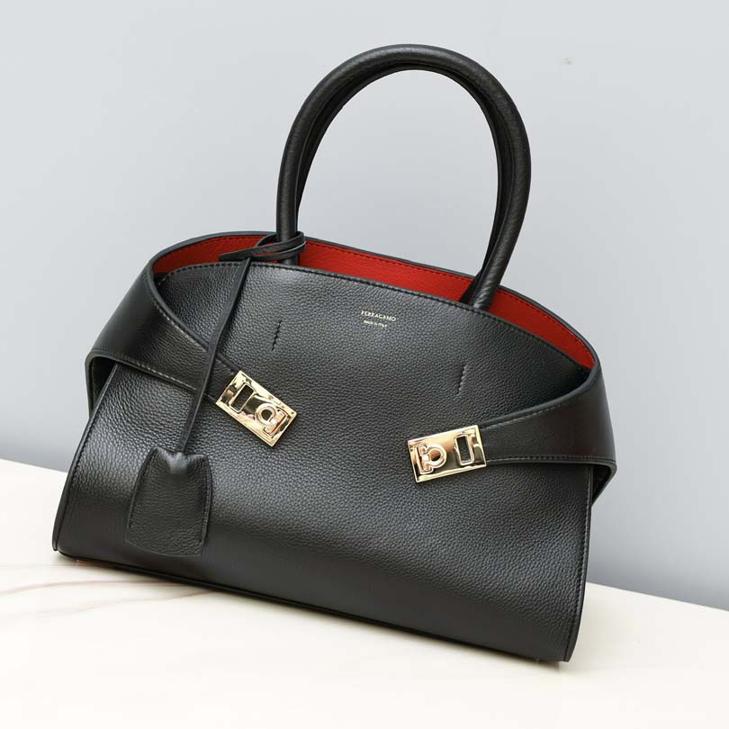 Ferragamo Hug Bicolor Handbag - DopestKickz