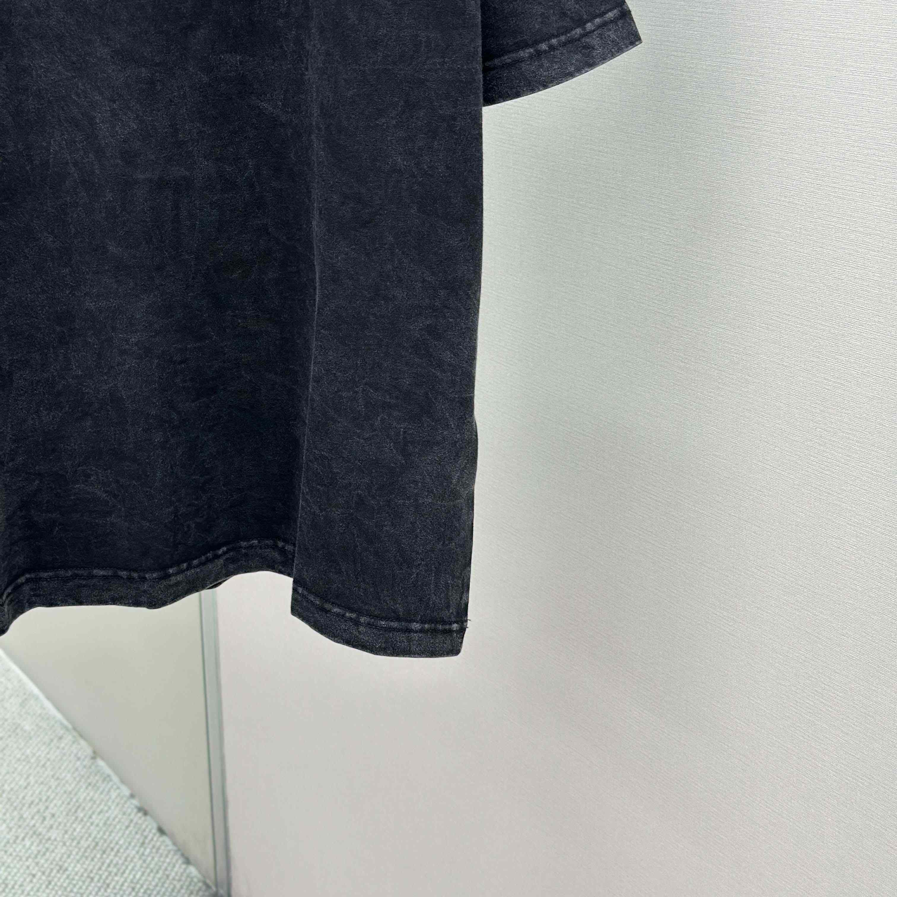 Acne Studios Logo T-shirt - Faded black - DopestKickz