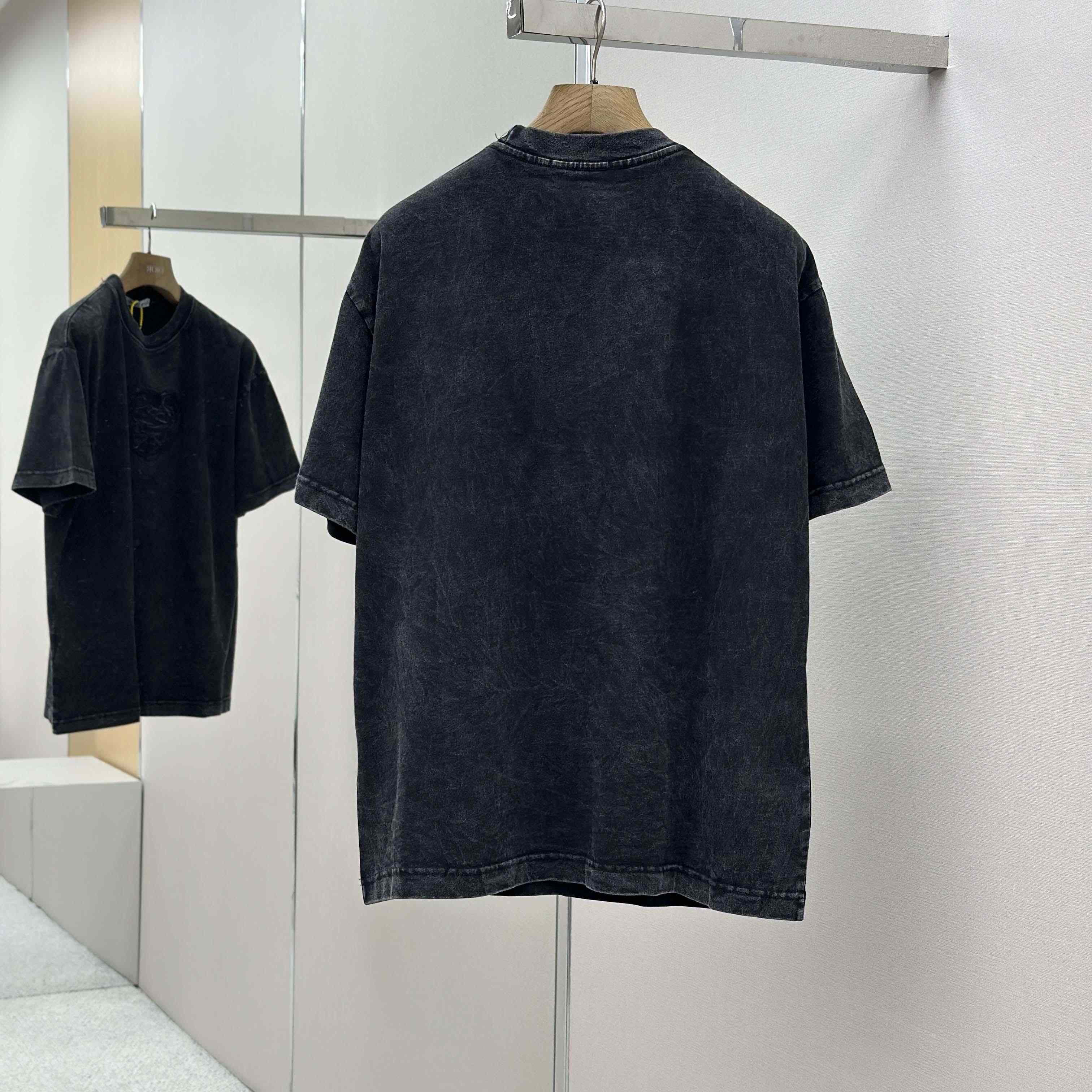 Acne Studios Logo T-shirt - Faded black - DopestKickz