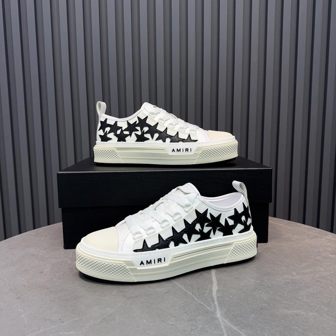 Amiri Stars Court Low-Top Sneakers - DopestKickz
