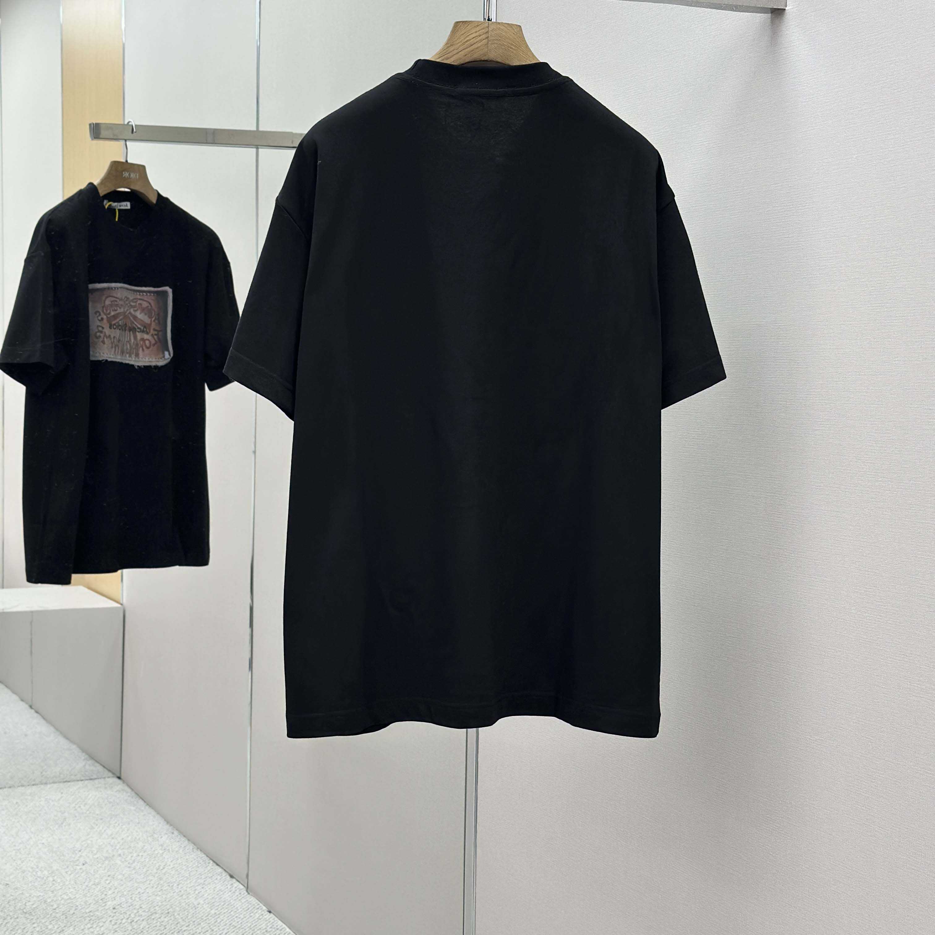 Acne Studios Logo T-shirt-Faded black - DopestKickz