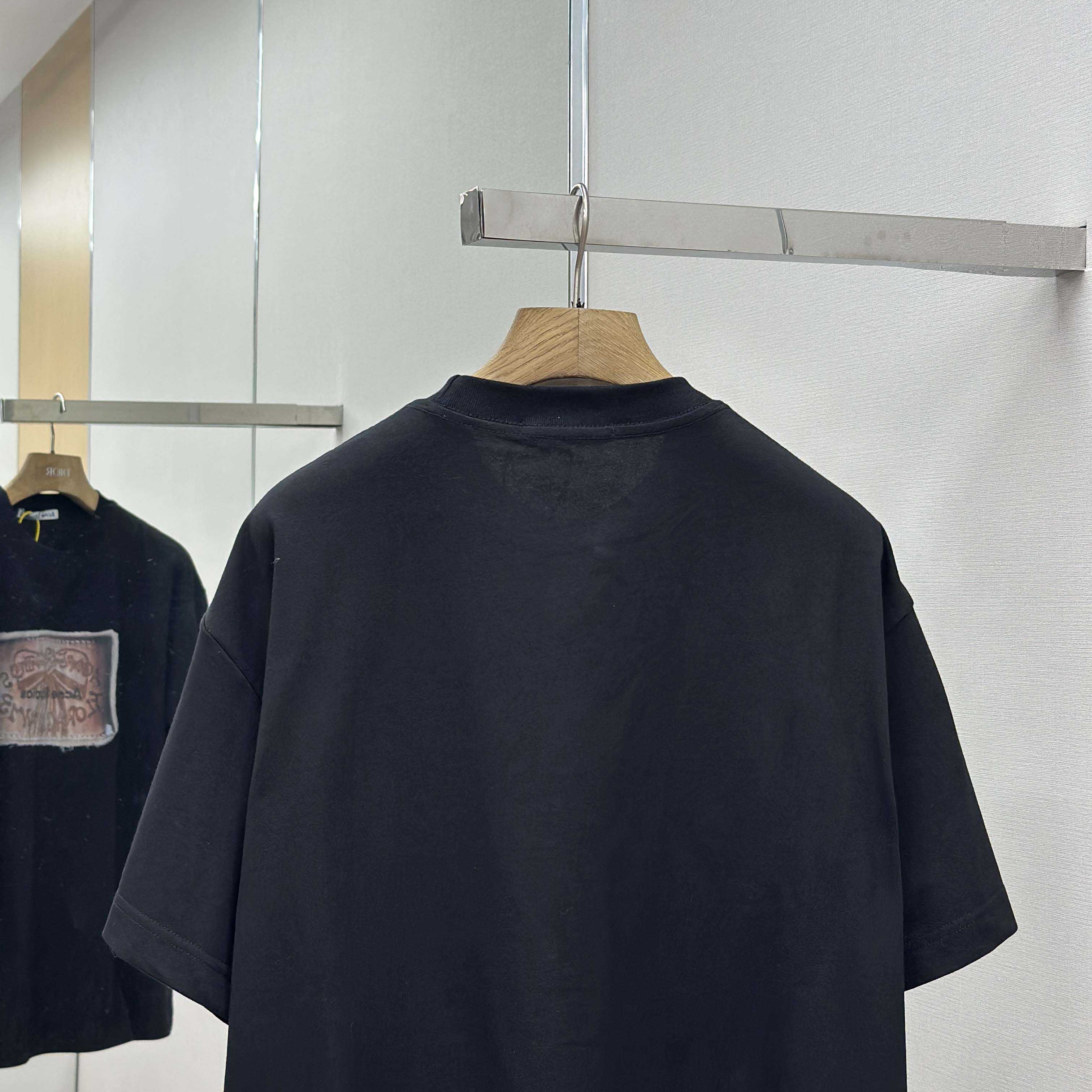 Acne Studios Logo T-shirt-Faded black - DopestKickz