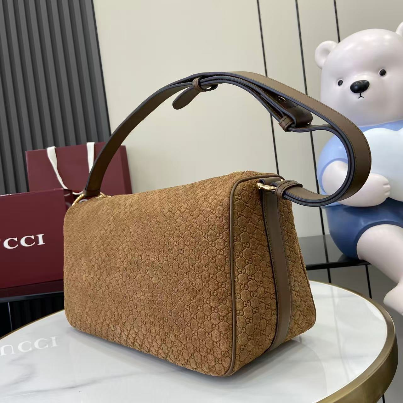 Gucci Half Horsebit Large Shoulder Bag - DopestKickz