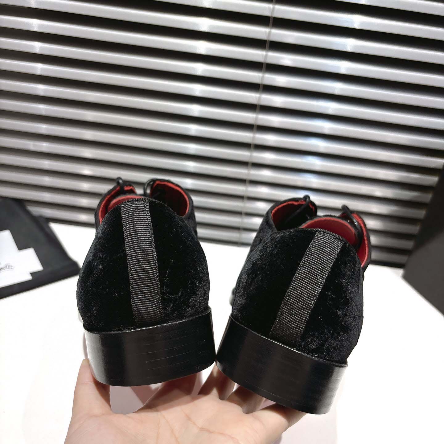 Christian Louboutin Chambeliss Night Strass Derbies - Velvet - DopestKickz