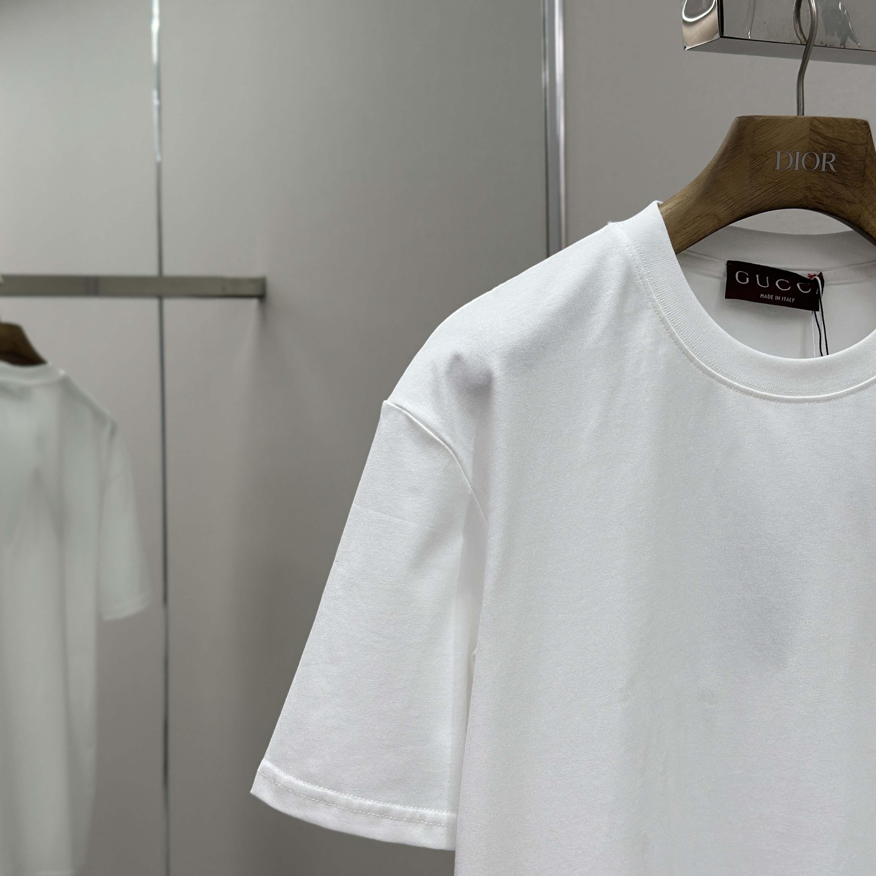 Gucci Cotton Jersey T-shirt With Embroidery - DopestKickz