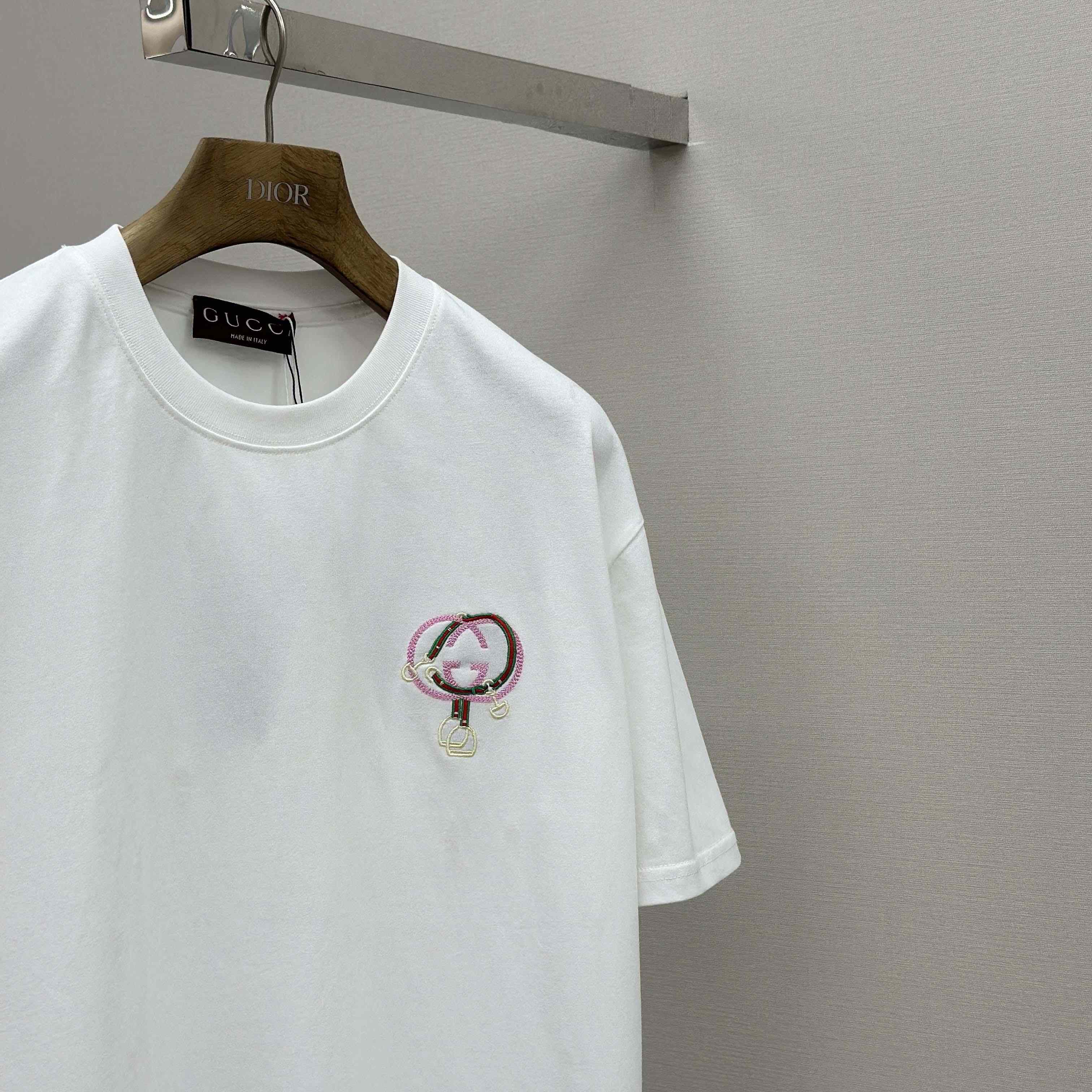 Gucci Cotton Jersey T-shirt With Embroidery - DopestKickz