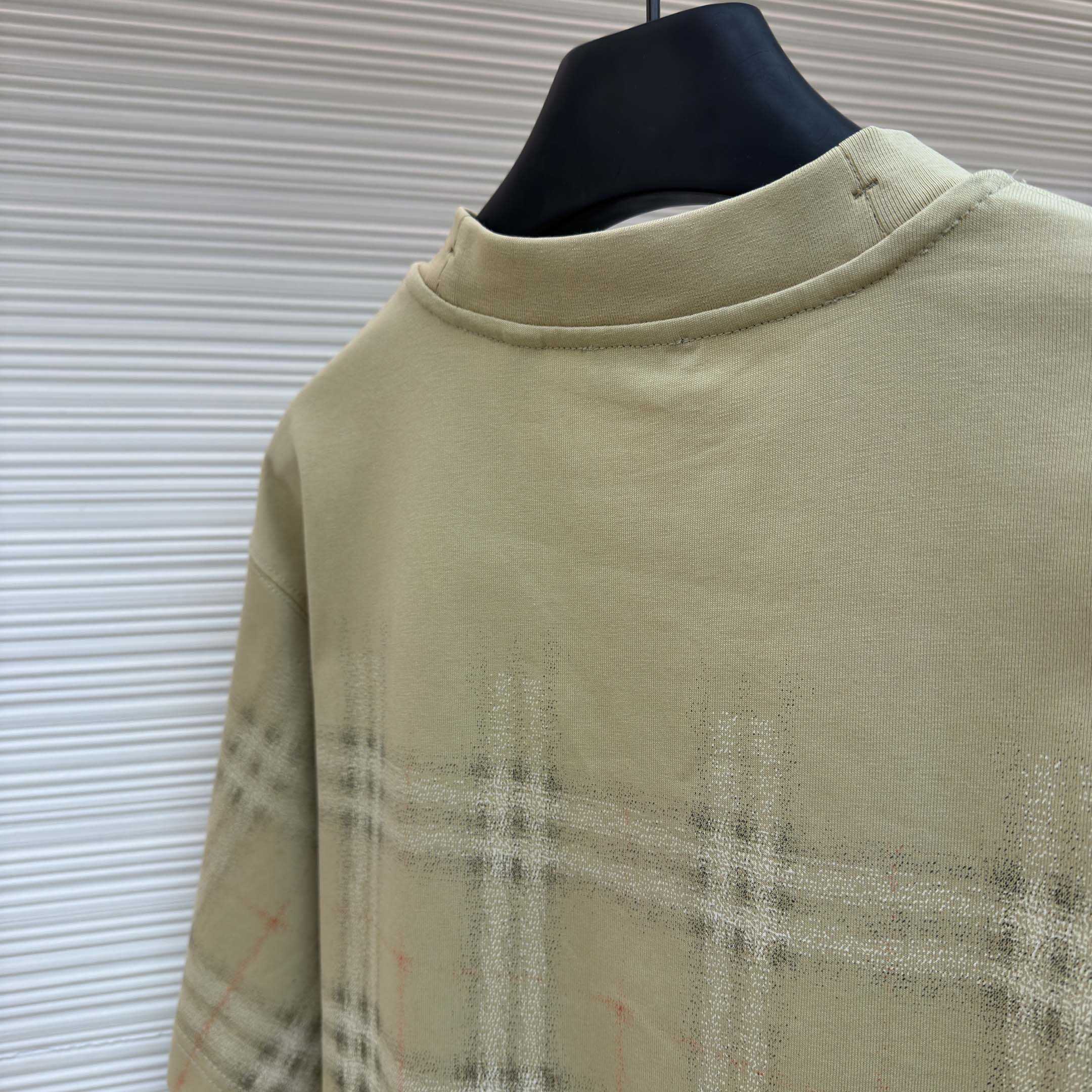 Burberry Gradient Check Cotton T-shirt - DopestKickz