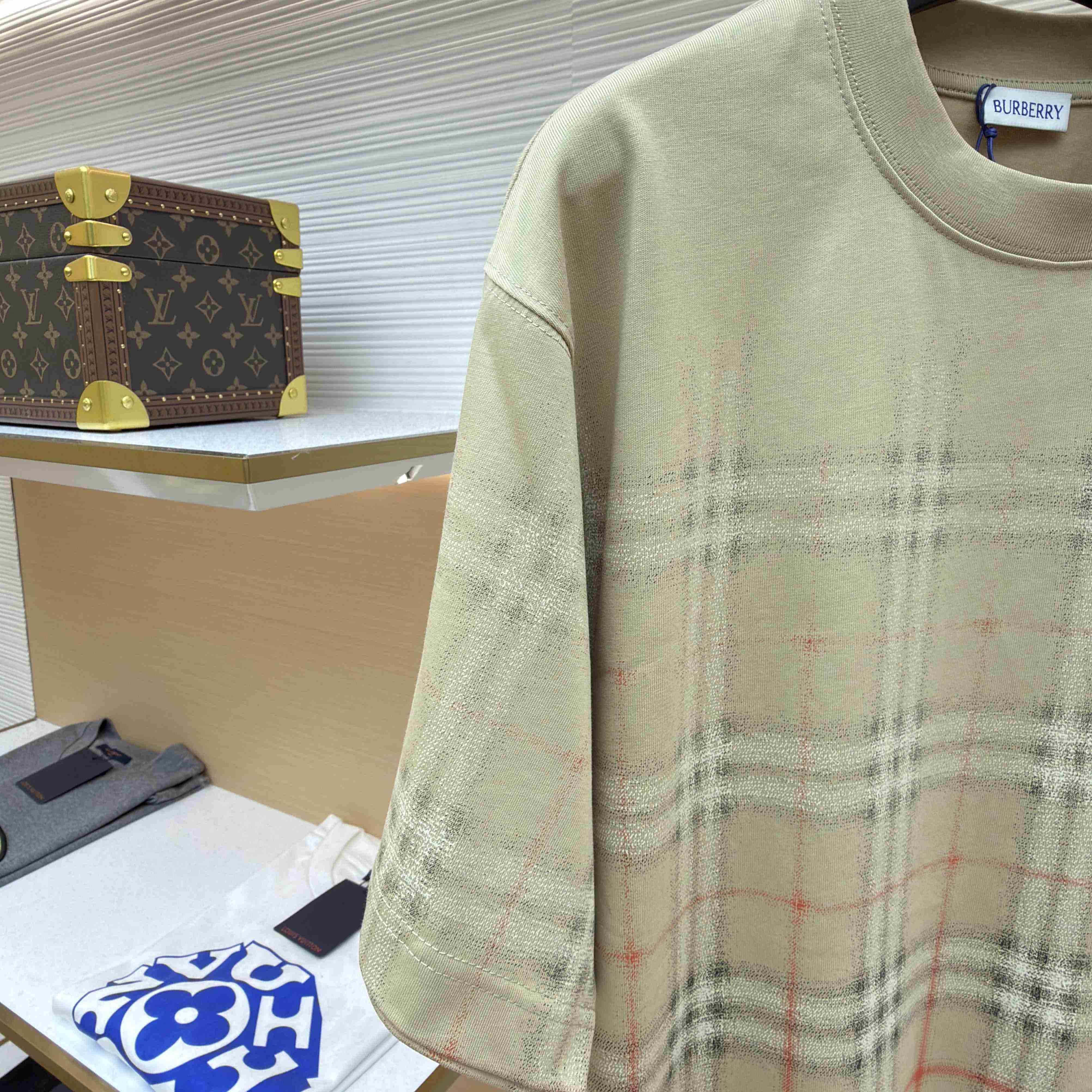 Burberry Gradient Check Cotton T-shirt - DopestKickz