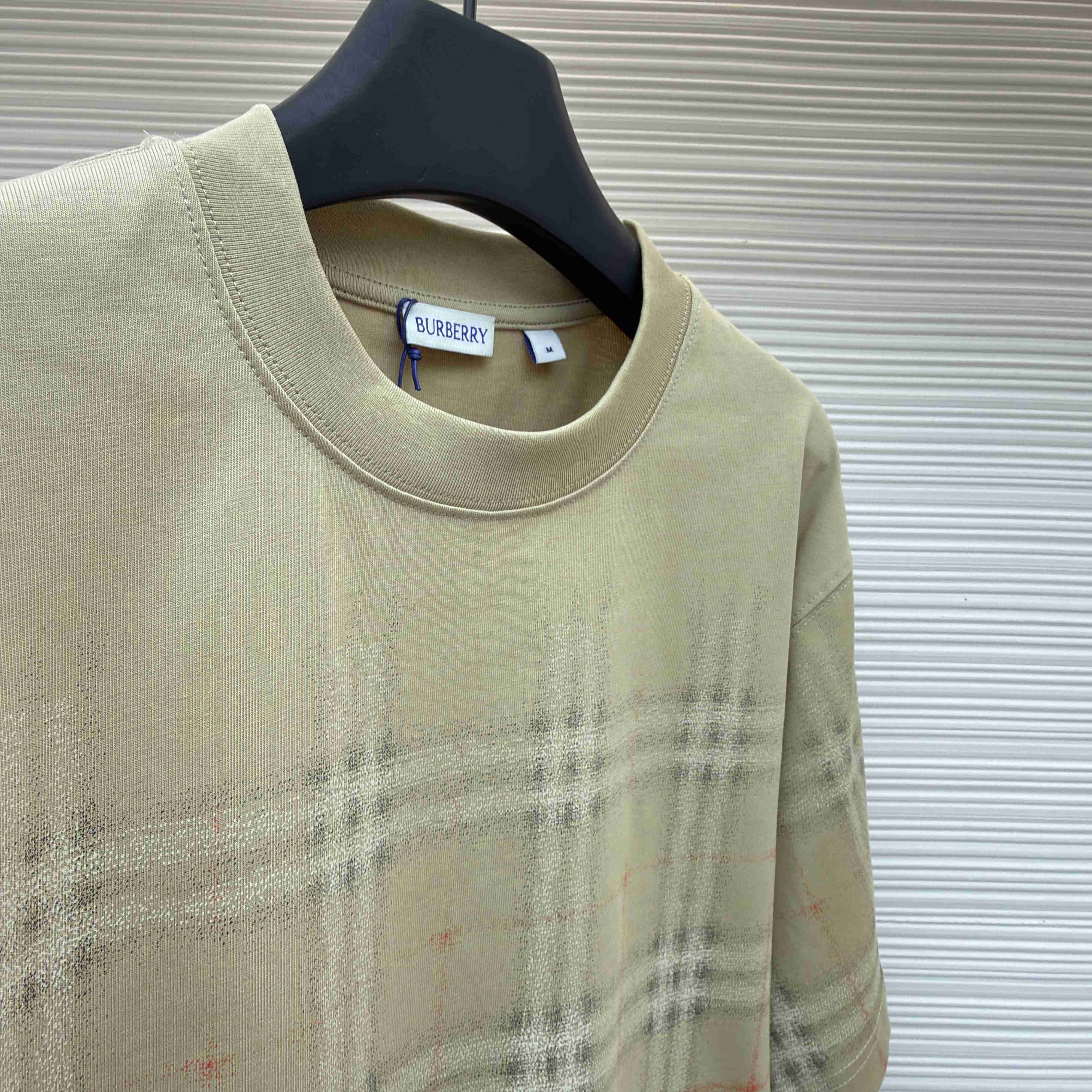 Burberry Gradient Check Cotton T-shirt - DopestKickz