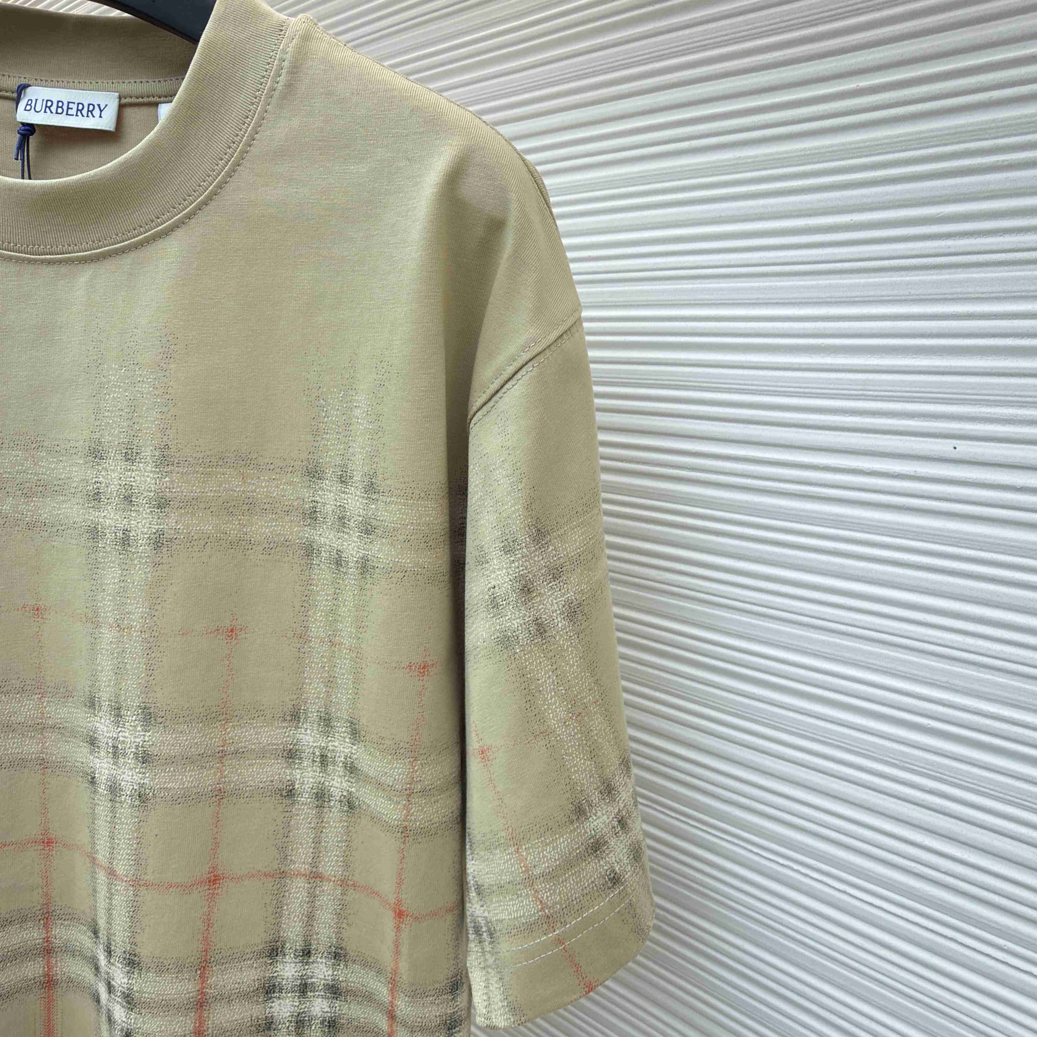 Burberry Gradient Check Cotton T-shirt - DopestKickz