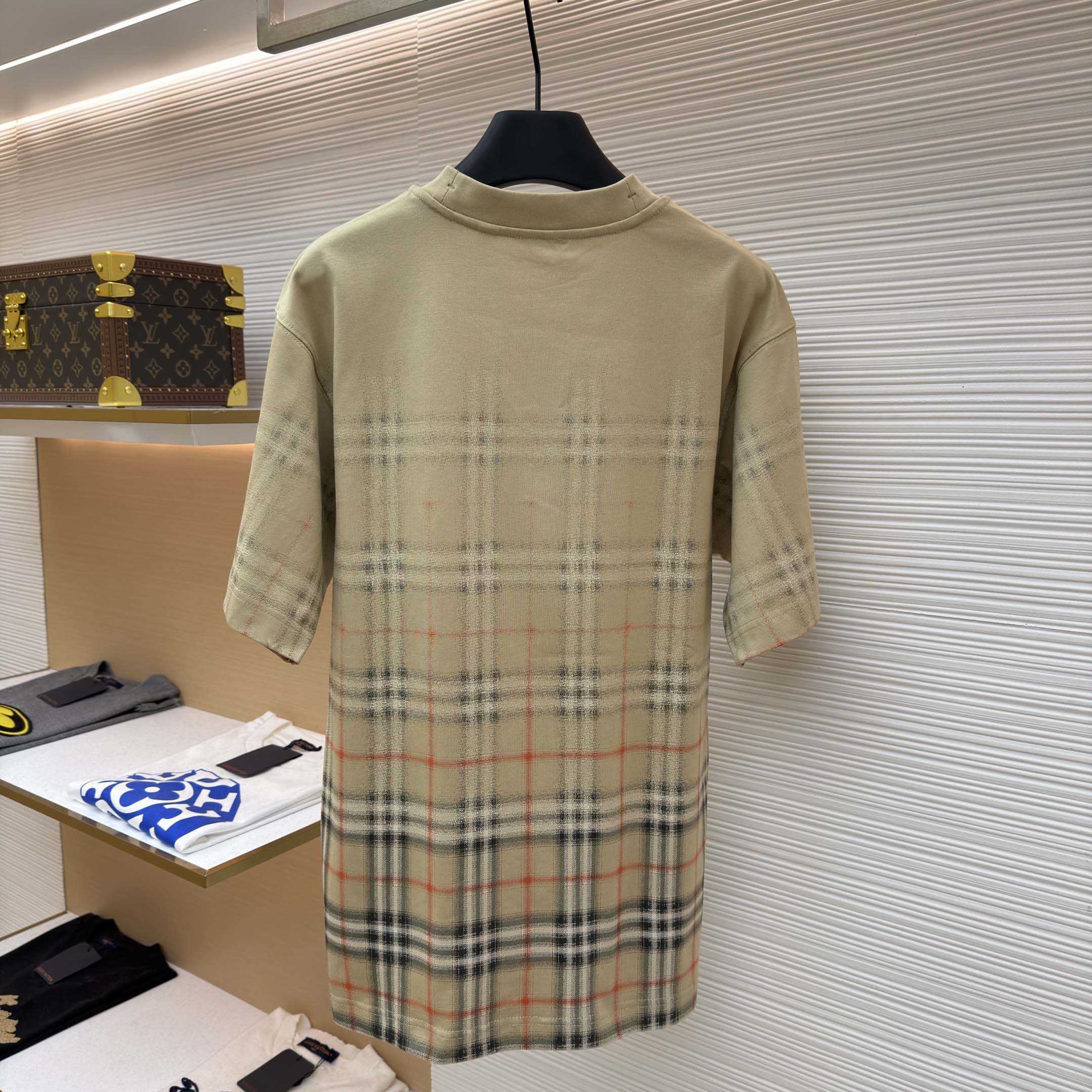Burberry Gradient Check Cotton T-shirt - DopestKickz